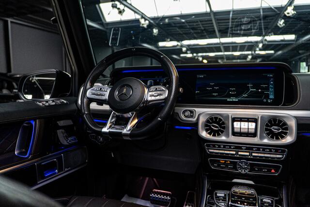 Mercedes-Benz G-KLASSE 63 Panodak Carbon Burmester Leer 360 PTS Open dak Navi Memory Stoelventilatie Stoelverwarming Climate NL auto