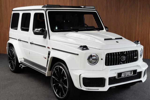 Mercedes-Benz G-KLASSE BRABUS 800 Massage Burmester PTS 360° Camera Leer Navi Stoelventilatie Stoelverwarming voor en achter Climate voor & achter Memory seats Distronic Plus Elektr. bedienb. schuif-/ kanteldak PTS LM velgen
