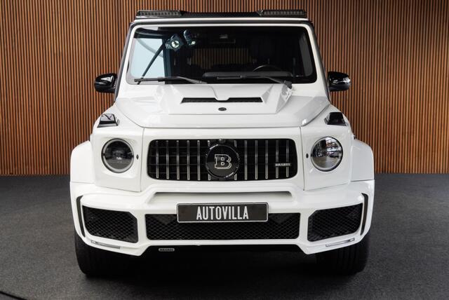 Mercedes-Benz G-KLASSE BRABUS 800 Massage Burmester PTS 360° Camera Leer Navi Stoelventilatie Stoelverwarming voor en achter Climate voor & achter Memory seats Distronic Plus Elektr. bedienb. schuif-/ kanteldak PTS LM velgen