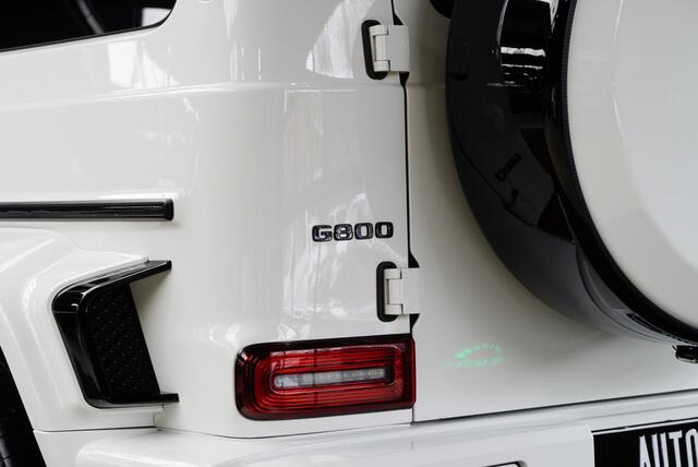Mercedes-Benz G-KLASSE BRABUS 800 Massage Burmester PTS 360° Camera Leer Navi Stoelventilatie Stoelverwarming voor en achter Climate voor & achter Memory seats Distronic Plus Elektr. bedienb. schuif-/ kanteldak PTS LM velgen
