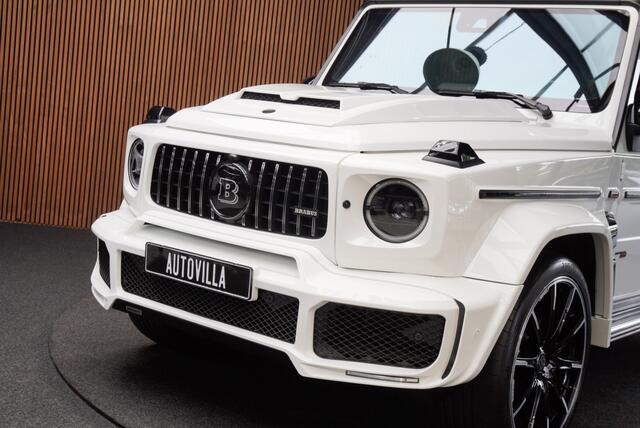 Mercedes-Benz G-KLASSE BRABUS 800 Massage Burmester PTS 360° Camera Leer Navi Stoelventilatie Stoelverwarming voor en achter Climate voor & achter Memory seats Distronic Plus Elektr. bedienb. schuif-/ kanteldak PTS LM velgen