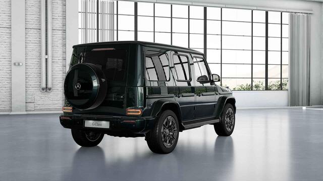 Mercedes-Benz G-KLASSE 580 met EQ-Technologie 116 kWh | Smaragdgroen | Schuifdak | 360 camera | Burmester | Night pakket |