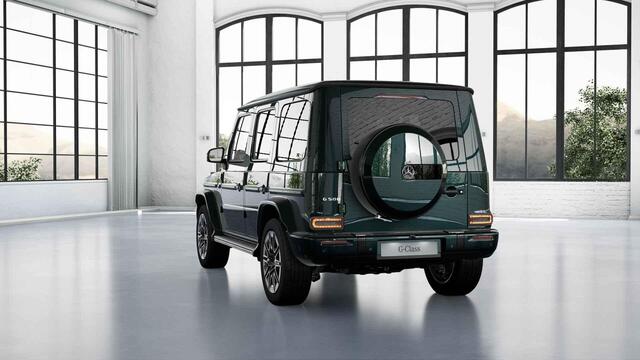 Mercedes-Benz G-KLASSE 580 met EQ-Technologie 116 kWh | Smaragdgroen | Schuifdak | 360 camera | Burmester | Night pakket |