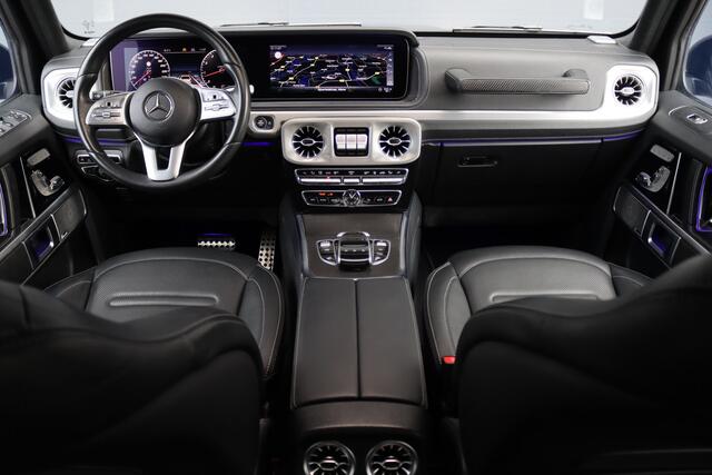 Mercedes-Benz G-KLASSE 500 V8 | Schuifdak | Distronic+ | Standkachel | Burmester | Massage | Leder Exclusief | Stoelventilatie | Trekhaak | Sfeerverlichting | Apple Carplay |