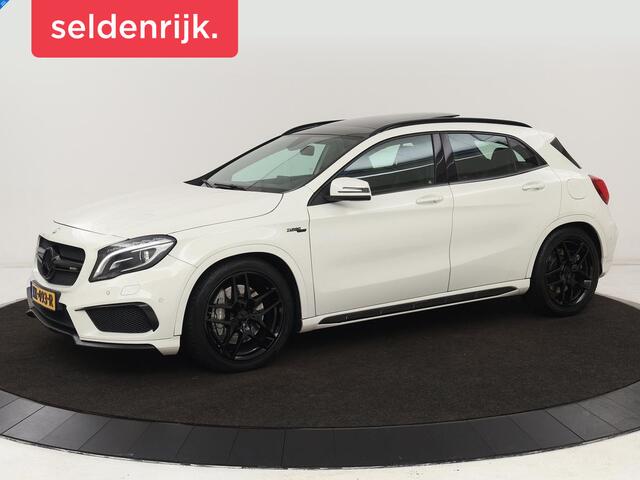 Mercedes-Benz GLA-KLASSE AMG 45 4MATIC | Panoramadak | Stoelverwarming | Xenon | Leder/Alcantara | Park Assist | Navigatie | 19'' lichtmetalen velgen | Cruise control | Bluetooth