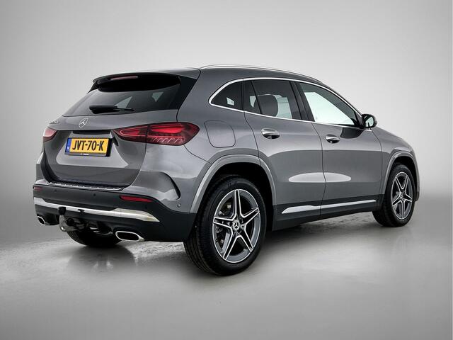 Mercedes-Benz GLA-KLASSE 250 e AMG Plug-In Hybride Trekhaak | AMG Line Premium | Sfeerverlichting | Distronic | MultiBeam Ledkoplampen | Stuur en Stoelverwarming. Inclusief 24 maanden Mercedes-Benz Certified garantie voor Europa.