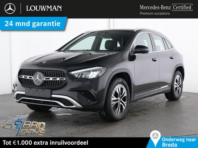 Mercedes-Benz GLA-KLASSE 250 e Plug-In Hybride Progressive | Ledkoplampen | Stoel en Stuurverwarming | Parkeerpakket met achteruitrijcamera. Inclusief 24 maanden Mercedes-Benz Certified garantie voor Europa.