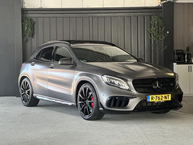 Mercedes-Benz GLA-KLASSE AMG 45 4MATIC Business | Panoramadak | kuipstoelen | Carplay | Leder | Adaptive Cruise Control | Achteruitrijcamera | Stoelverwarming | LED koplampen | Dodehoek Detectie |LMV 19 |