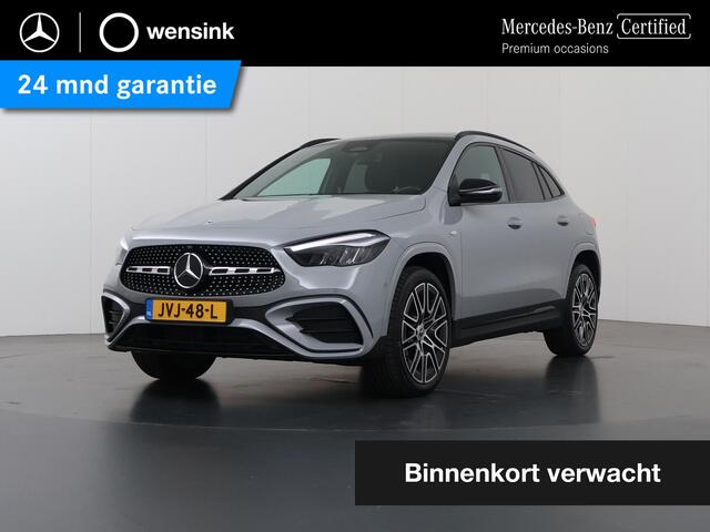 Mercedes-Benz GLA-KLASSE 250 e Star Edition AMG Line | Night | Panoramadak | Trekhaak | Memory stoelen | Dodehoekassistent | Sfeerverlichting | 20" Velgen |