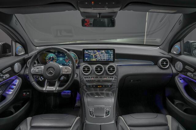 Mercedes-Benz GLC-KLASSE Coupé AMG 63 S 510pk 4MATIC+ |BTW|schuif/kantel dak|Burmester High end|sport uitlaat|360 camera|HUD|ambient light|elk stoelen + memory|trekhaak elektrisch|Apple Carplay|