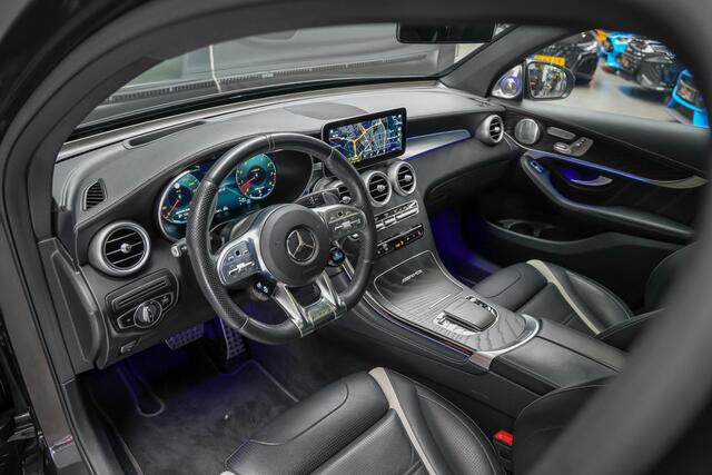 Mercedes-Benz GLC-KLASSE Coupé AMG 63 S 510pk 4MATIC+ |BTW|schuif/kantel dak|Burmester High end|sport uitlaat|360 camera|HUD|ambient light|elk stoelen + memory|trekhaak elektrisch|Apple Carplay|