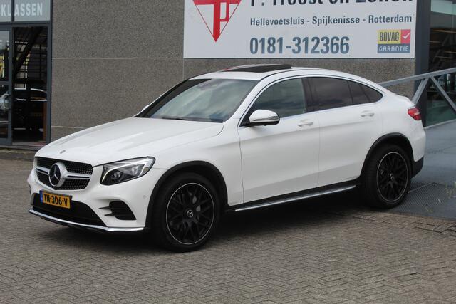 Mercedes-Benz GLC-KLASSE Coupé 250 4MATIC Premium Plus AMG pakket/AUTOMAAT/Burmester/Schuifkanteldak/Navigatie/360° Camera/Dodehoek detectie/Parkeersensoren rondom/Climate control/Adaptive cruise control/Stoelverwarming/Elektrische achterklep/Elektrisch verstelbare stoelen/20'' L