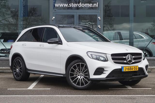 Mercedes-Benz GLC-KLASSE 300 4MATIC l AMG line l 245 PK l Panoramadak l Burmester l Stoelkoeling en stoelverwarming l Keyless Go l Distronic l Trekhaak wegklapbare l Leer l Adaptief LED high intelligent l Warmte werend en geluidswerend glas l Comand l 360 gr Camera l PTS l