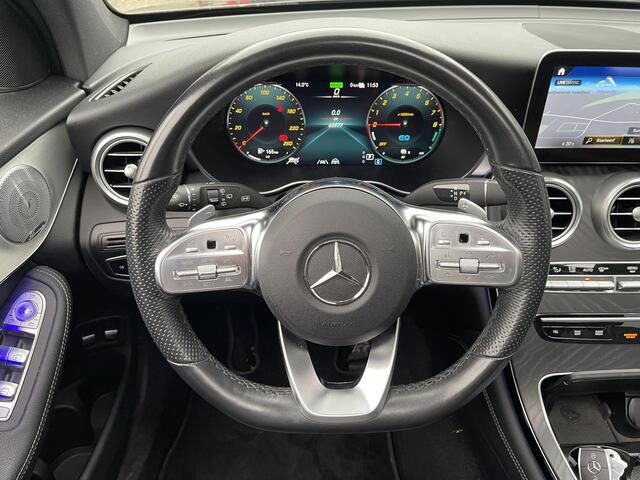 Mercedes-Benz GLC-KLASSE 300e 4MATIC 19"/Leder + massage + memory/Panoramadak/Dodehoek/Adaptieve cruise/Burmester/Matrix LED/Apple Carplay & Android Auto/Stoelverwarming/Elektrische klep