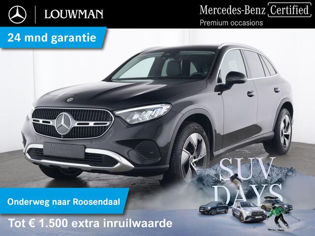 Mercedes-Benz GLC-KLASSE 300 e 4MATIC Plug-In Hybride Trekhaak | Head-up-Display | Parkeerpakket met 360°-camera | Apple CarPlay | Memory Voorstoelen | Stuur en Stoelverwarming. Inclusief 24 maanden MB Certified garantie voor Europa.