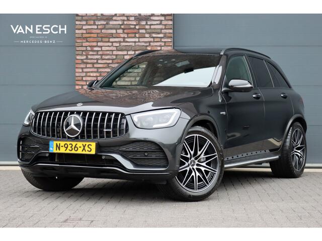 Mercedes-Benz GLC-KLASSE AMG 43 4MATIC | Luchtvering | Distronic | Panoramadak | HUD | Stoelventilatie | Burmester | Multibeam LED | Keyless Go | Leder | Augmented Reality | Surround Camera |