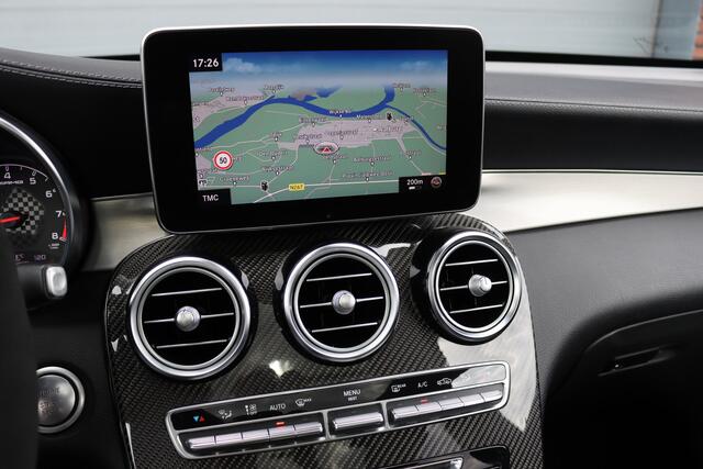 Mercedes-Benz GLC-KLASSE AMG 43 4MATIC | Luchtvering | Distronic+ | Carbon | Memory | Burmester | Panoramadak | HUD | Trekhaak | Nightpakket | Leder | Surround Camera | Keyless Go |