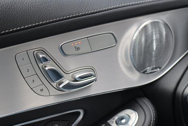 Mercedes-Benz GLC-KLASSE AMG 43 4MATIC | Luchtvering | Distronic+ | Carbon | Memory | Burmester | Panoramadak | HUD | Trekhaak | Nightpakket | Leder | Surround Camera | Keyless Go |