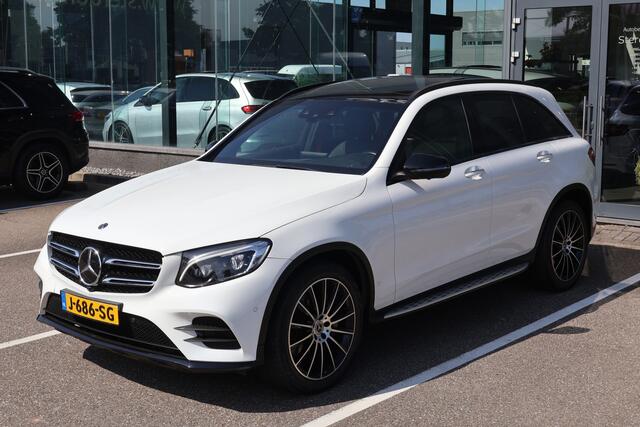 Mercedes-Benz GLC-KLASSE 300 4MATIC l AMG line l 245 PK l Panoramadak l Burmester l Stoelkoeling en stoelverwarming l Keyless Go l Distronic l Trekhaak wegklapbare l Leer l Adaptief LED high intelligent l Warmte werend en geluidswerend glas l Comand l 360 gr Camera l PTS l