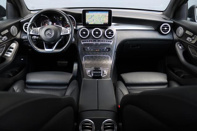 Mercedes-Benz GLC-KLASSE 350e 4MATIC AMG Line | Luchtvering | Memory | Burmester | Distronic+ | Leder | Stoelventilatie | Panoramadak | HUD | Surround Camera | Dodehoekassistent |
