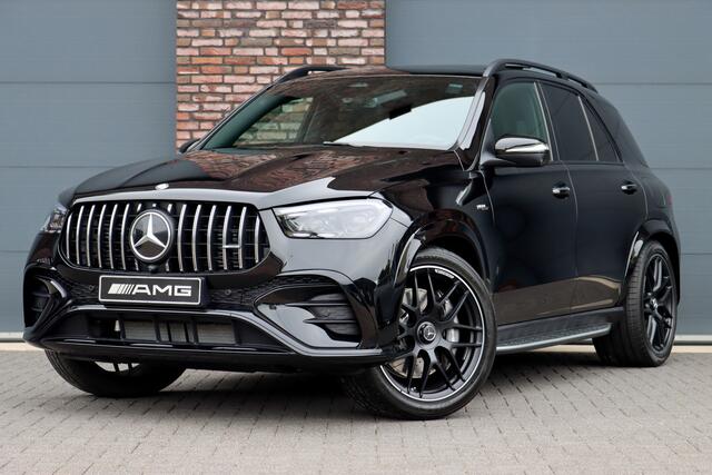 Mercedes-Benz GLE-KLASSE AMG 53 Hybrid Premium 4MATIC+ | Luchtvering | Distronic | Memory | Massage | Trekhaak | MBUX Tablet | Stoelventilatie | Verwarmd Stuurwiel | HUD | Burmester | Keyless Go |