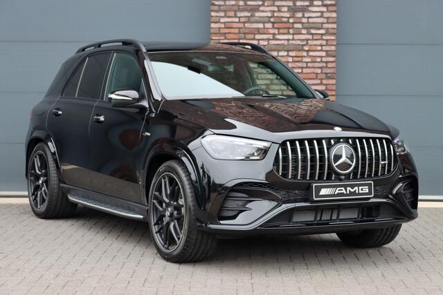 Mercedes-Benz GLE-KLASSE AMG 53 Hybrid Premium 4MATIC+ | Luchtvering | Distronic | Memory | Massage | Trekhaak | MBUX Tablet | Stoelventilatie | Verwarmd Stuurwiel | HUD | Burmester | Keyless Go |