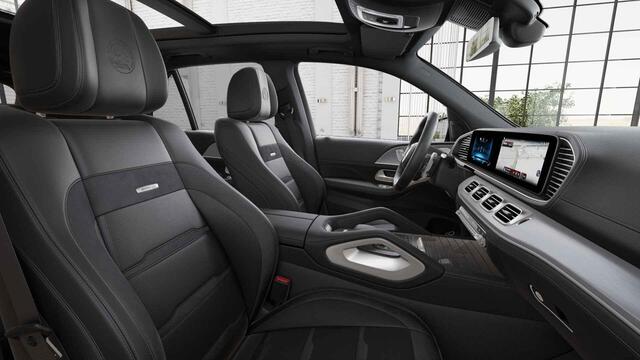 Mercedes-Benz GLE-KLASSE AMG 53 Hybrid 4MATIC+ Night Edition | Premium Plus | Panoramaschuifdak | Trekhaak | Treeplanken | 21" lichtmetalen velgen | AIRMATIC | Stoelventilatie |