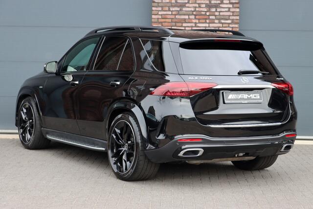Mercedes-Benz GLE-KLASSE 400 e 4MATIC AMG Line Premium+ | Luchtvering | Distronic | Panoramadak | Trekhaak | Massage | Stoelventilatie | HUD | Surround Camera | Burmester | Vlakkenverwarming |