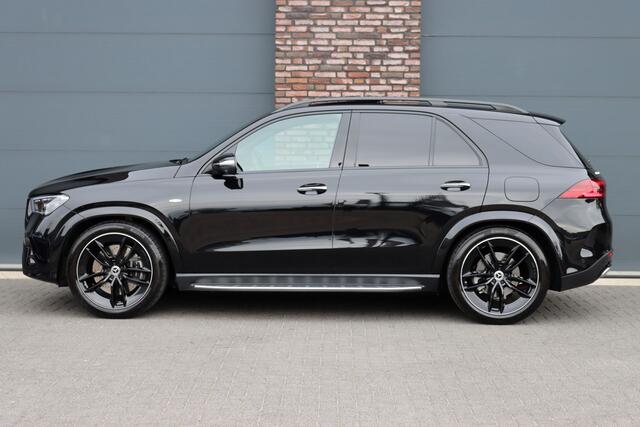 Mercedes-Benz GLE-KLASSE 400 e 4MATIC AMG Line Premium+ | Luchtvering | Distronic | Panoramadak | Trekhaak | Massage | Stoelventilatie | HUD | Surround Camera | Burmester | Vlakkenverwarming |