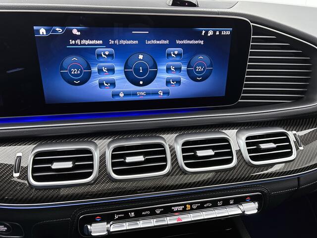 Mercedes-Benz GLE-KLASSE AMG 53 Hybrid 4MATIC+ Night Edition Premium Plus | Winterpakket | Remklauwen in rood | Sierelementen AMG carbon | Trekhaak | Verlichte treeplanken | MAGIC VISION CONTROL | 22 inch kruisspaaks AMG-velgen |