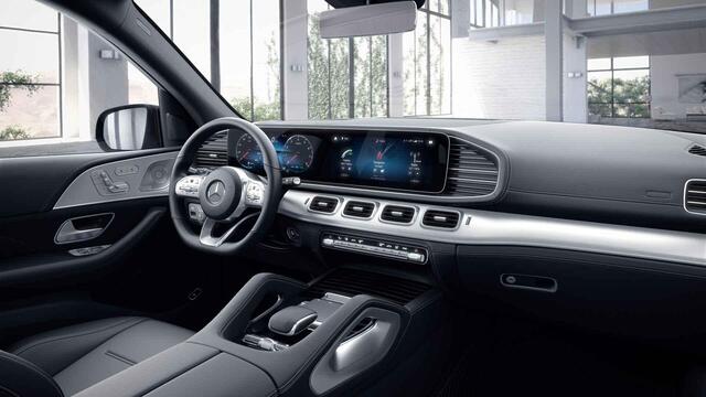 Mercedes-Benz GLE-KLASSE 450 4MATIC Premium Plus 7p | AMG | Night | Luchtvering | Panoramadak | Trekhaak | Treeplanken | Burmester |