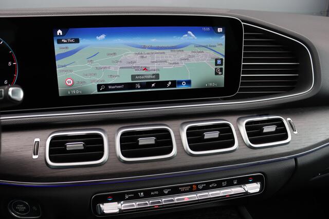 Mercedes-Benz GLE-KLASSE 400 d 4MATIC AMG Line | Luchtvering | Distronic+ | Panoramadak | Burmester | Trekhaak | Standkachel | Surround Camera | Verwarmd Stuurwiel | Keyless Go |