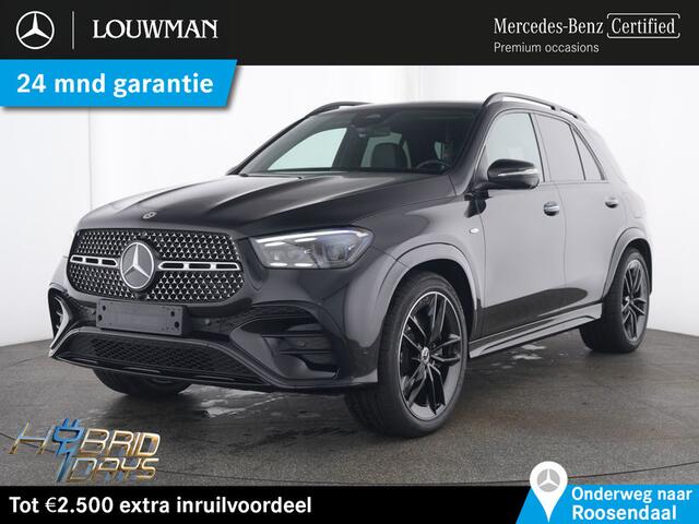 Mercedes-Benz GLE-KLASSE 400 e 4MATIC AMG Nightpakket Plug-In Hybride | Panoramadak | Airmatic | Trekhaak | Burmester® | 360° Camera | Stuur en Stoelverwarming | Inclusief 24 maanden Mercedes-Benz Certified garantie voor Europa.