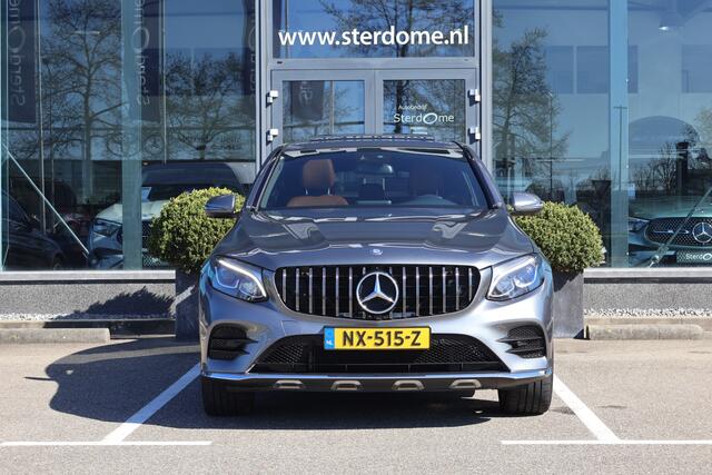 Mercedes-Benz Glc Coupé 250 4MATIC Amg Line l Schuif- Kanteldak l LED High Performance l Trekhaak I Bruin Leder l Memory l Stoelverwarming I I Multispaak velgen I Treeplanken I