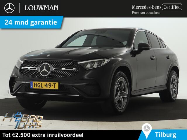 Mercedes-Benz Glc Coupé 300 e 4Matic AMG Plug-In Hybride | Trekhaak | Sfeerverlichting | Car Play | Parkeerpakket met Camera | Stuur en Stoelverwarming | Inclusief 24 maanden Mercedes-Benz Certified garantie voor Europa.
