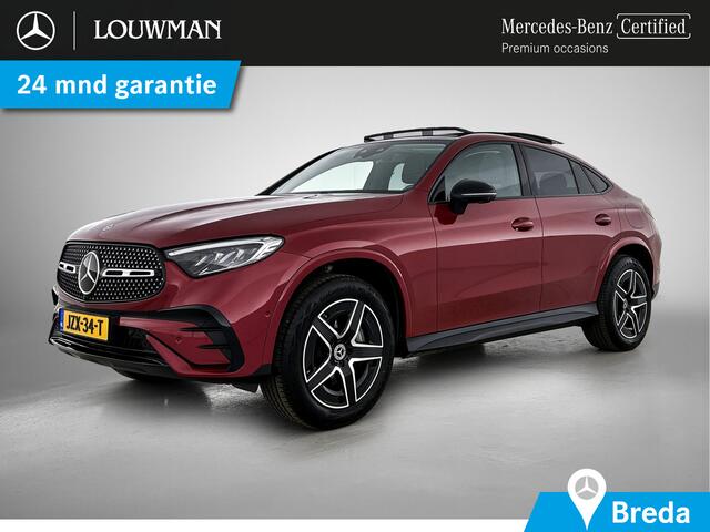 Mercedes-Benz Glc Coupé 300 e 4MATIC AMG Nightpakket | Panoramadak | Trekhaak | Rijassistentiepack / Distronic | 360° Camera | Stuur en Stoelverwarming | Inclusief 24 maanden Mercedes-Benz Certified garantie voor Europa.