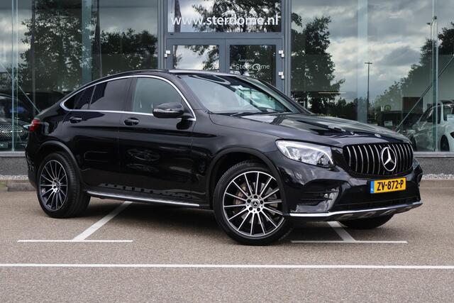 Mercedes-Benz Glc Coupé 250 4MATIC l AMG l Burmerster l Comand l Wegklapbare trekhaak l LED adaptief l Sfeerverlichting l Memory pakket voor bestuurdersstoel l KEYLESS GO l Parkeer pakket l Stoelverwarming l Elektr. bedienbare achterklep l Airconditioning l Regensensor l