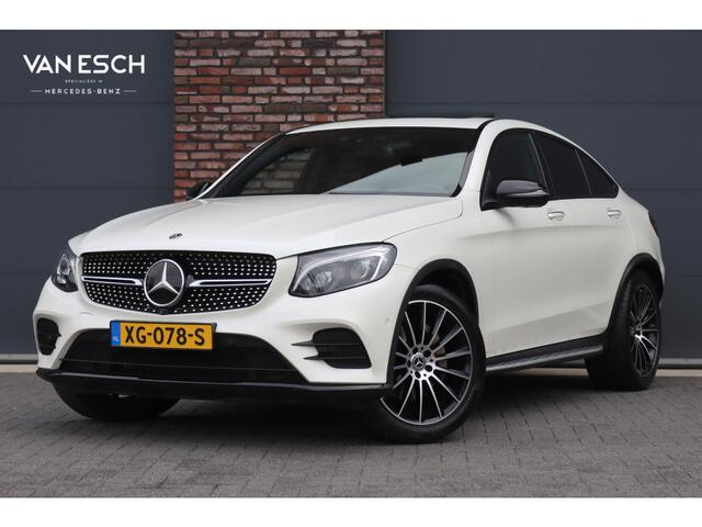 Mercedes-Benz Glc Coupé 300 4MATIC AMG Line | Luchtvering | Burmester | Distronic+ | Standkachel | HUD | Schuifdak | Trekhaak | Led Intelligent Light | Surround Camera | Keyless Go |
