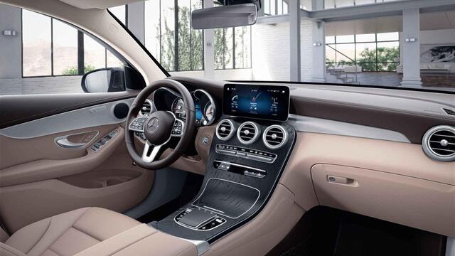 Mercedes-Benz Glc Coupé 300e 4MATIC Premium Plus | Treeplanken | Leder | 360 graden camera | Stoelverwarming |