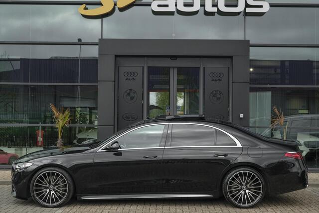 Mercedes-Benz S-KLASSE S580e Lang AMG 510pk Panoramadak *BTW* 4-wielsturing Leder exclusief Burmester 21" LMV