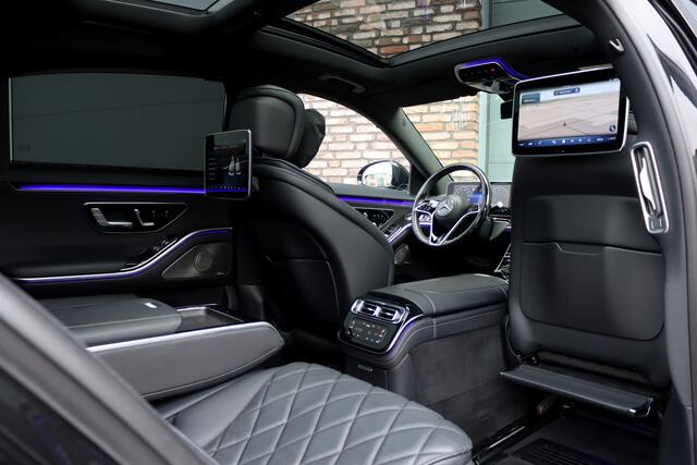 Mercedes-Benz S-KLASSE 500 4MATIC Lang AMG Line Aut9 | Achterasbesturing | Luchtvering | Chauffeurspakket | Zonweringspakket | Distronic+ | Entertainment Achter | Massage | Stoelventilatie | Digital Light | HUD | Verwarmd Stuurwiel |