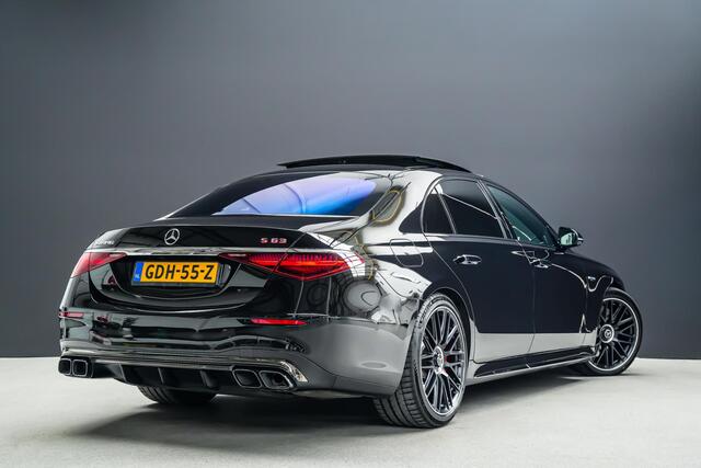 Mercedes-Benz S-KLASSE 63S AMG 802pk E Performance |Pano|Burmester High end|chauffeurspakket|achteras bestuuring|HUD|360 camera|digital LED|memory|rearseat infotainment|Apple Carplay|