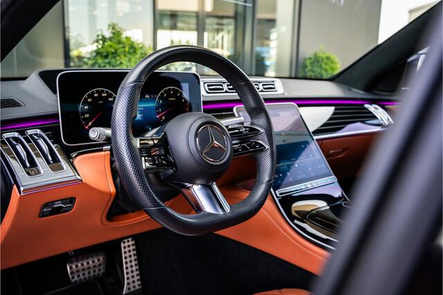 Mercedes-Benz S-KLASSE S500 4MATIC Lang AMG Line | Panorama | Achterasbesturing | Burmester+ | Massage | 360 Cam