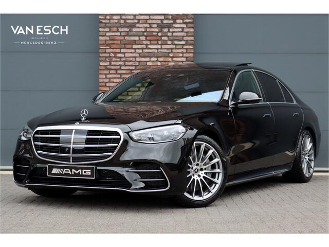 Mercedes-Benz S-KLASSE 450 4MATIC Premium AMG Line Aut9 | Luchtvering | Distronic+ | 3D-Display | Memory | HUD | Nappa Leder | Stoelventilatie | Panoramadak | Massage | Rijassistentiepakket+ | Digital Light |