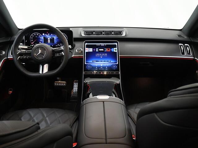 Mercedes-Benz S-KLASSE 580 e 4MATIC Lang AMG Line | Chauffeur pakket | AMG pakket | Achterasbesturing | Head up display | Panorama dak |