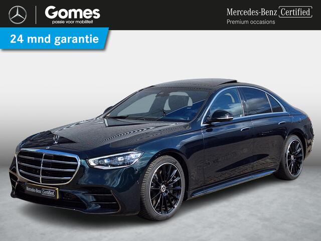 Mercedes-Benz S-KLASSE 580 e 4MATIC | Panoramadak | Burmester | Night pakket | Nappaleder zwart | Massage stoelen | HUD | Achterasbesturing | Zonnescherm pakket | Memory pakket | Multibeam LED | Keyless-GO | Elektrische achterklep