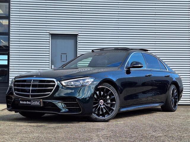 Mercedes-Benz S-KLASSE 580 e 4MATIC | Panoramadak | Burmester | Night pakket | Nappaleder zwart | Massage stoelen | HUD | Achterasbesturing | Zonnescherm pakket | Memory pakket | Multibeam LED | Keyless-GO | Elektrische achterklep