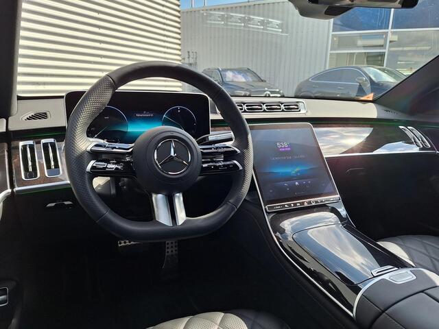 Mercedes-Benz S-KLASSE 580 e 4MATIC | Panoramadak | Burmester | Night pakket | Nappaleder zwart | Massage stoelen | HUD | Achterasbesturing | Zonnescherm pakket | Memory pakket | Multibeam LED | Keyless-GO | Elektrische achterklep
