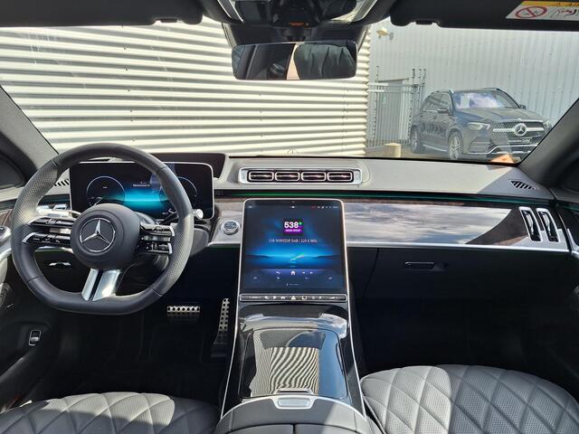 Mercedes-Benz S-KLASSE 580 e 4MATIC | Panoramadak | Burmester | Night pakket | Nappaleder zwart | Massage stoelen | HUD | Achterasbesturing | Zonnescherm pakket | Memory pakket | Multibeam LED | Keyless-GO | Elektrische achterklep