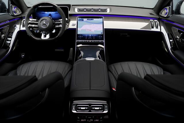 Mercedes-Benz S-KLASSE AMG 63 S E Performance Aut9 | 802pk | Achterasbesturing | Carbon | Distronic+ | HUD | Chauffeurspakket | Entertainmentpakket Achter | Stoelventilatie V+A | Vlakkenverwarming | Zonweringspakket |
